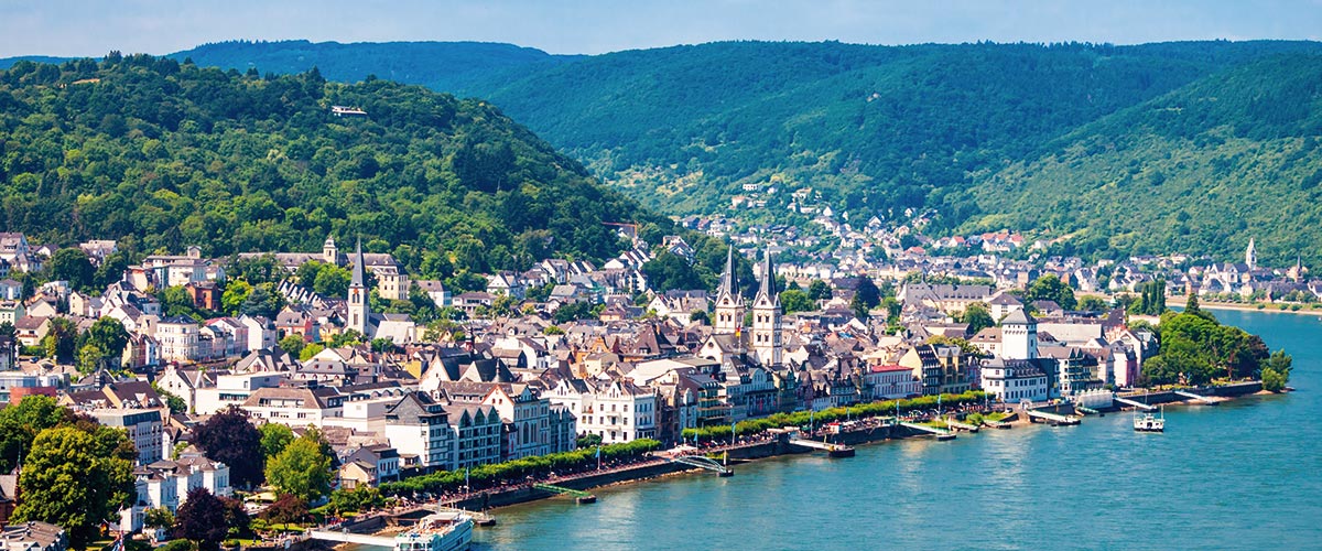A view over Boppard, Germany